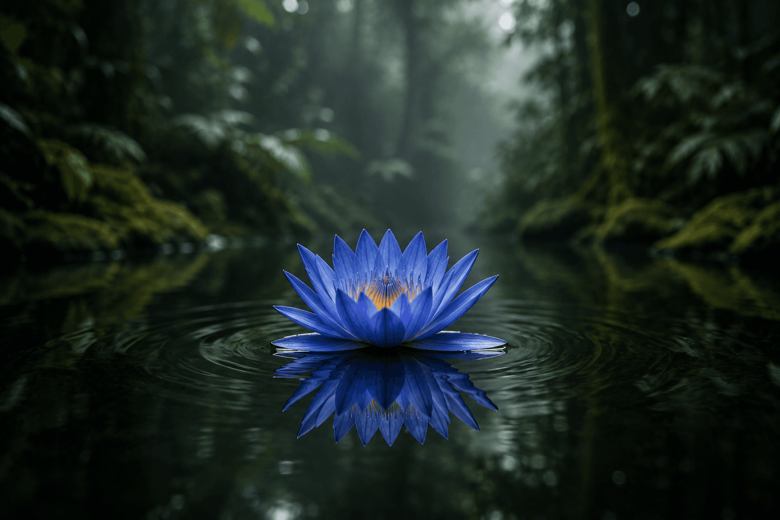 Blue lotus tea ceremony.